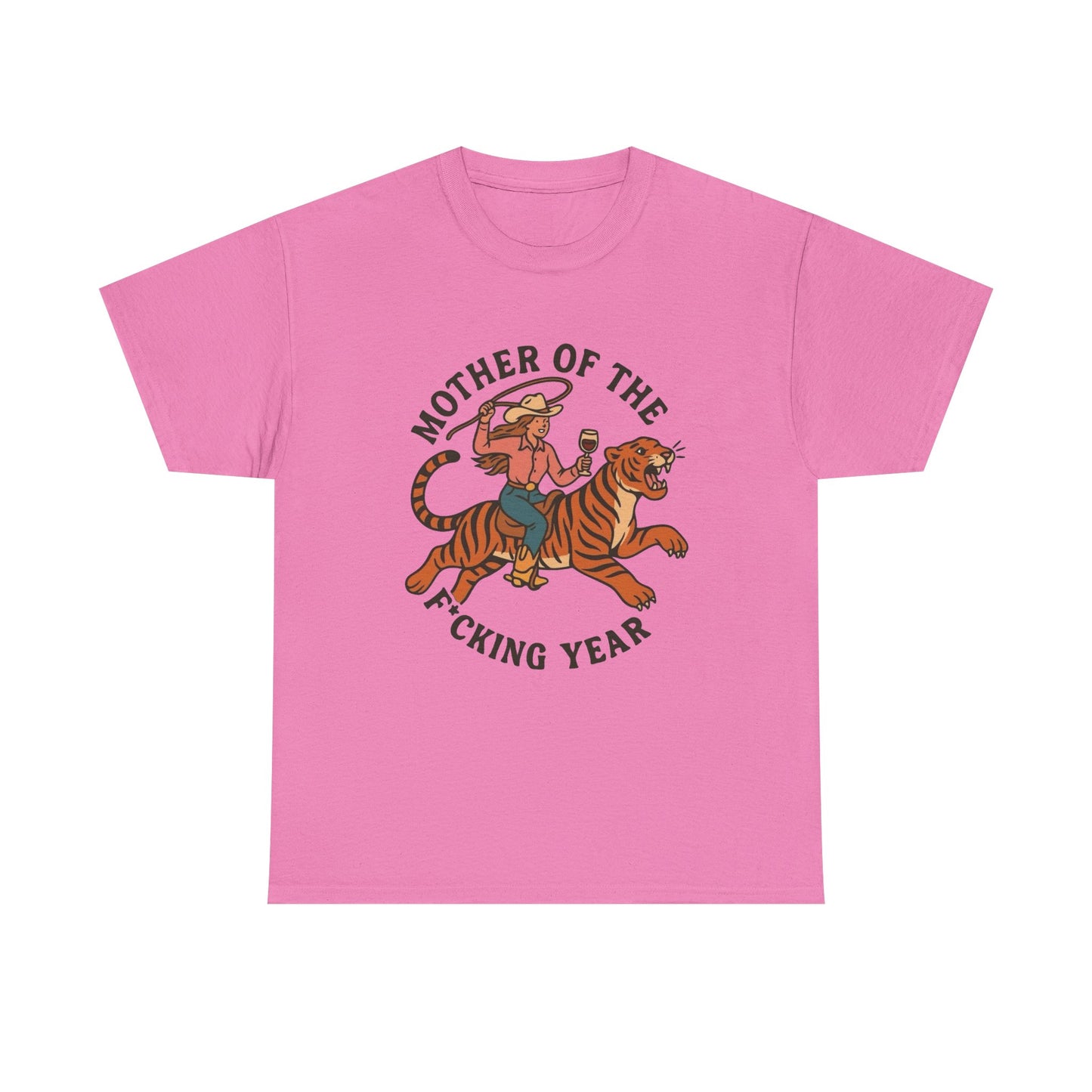 Mother Of The Year Graphic T Shirt NEW Vintage Unisex Heavy Cotton Tee