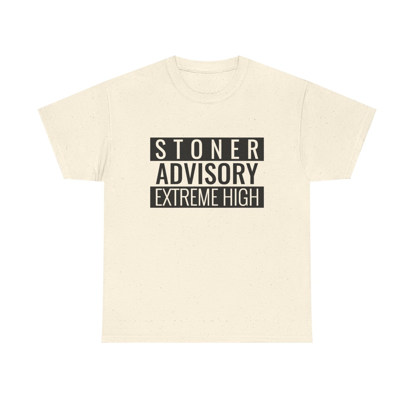 Stoner Advisory Funny T-Shirt Unisex Heavy Cotton Tee Gift New