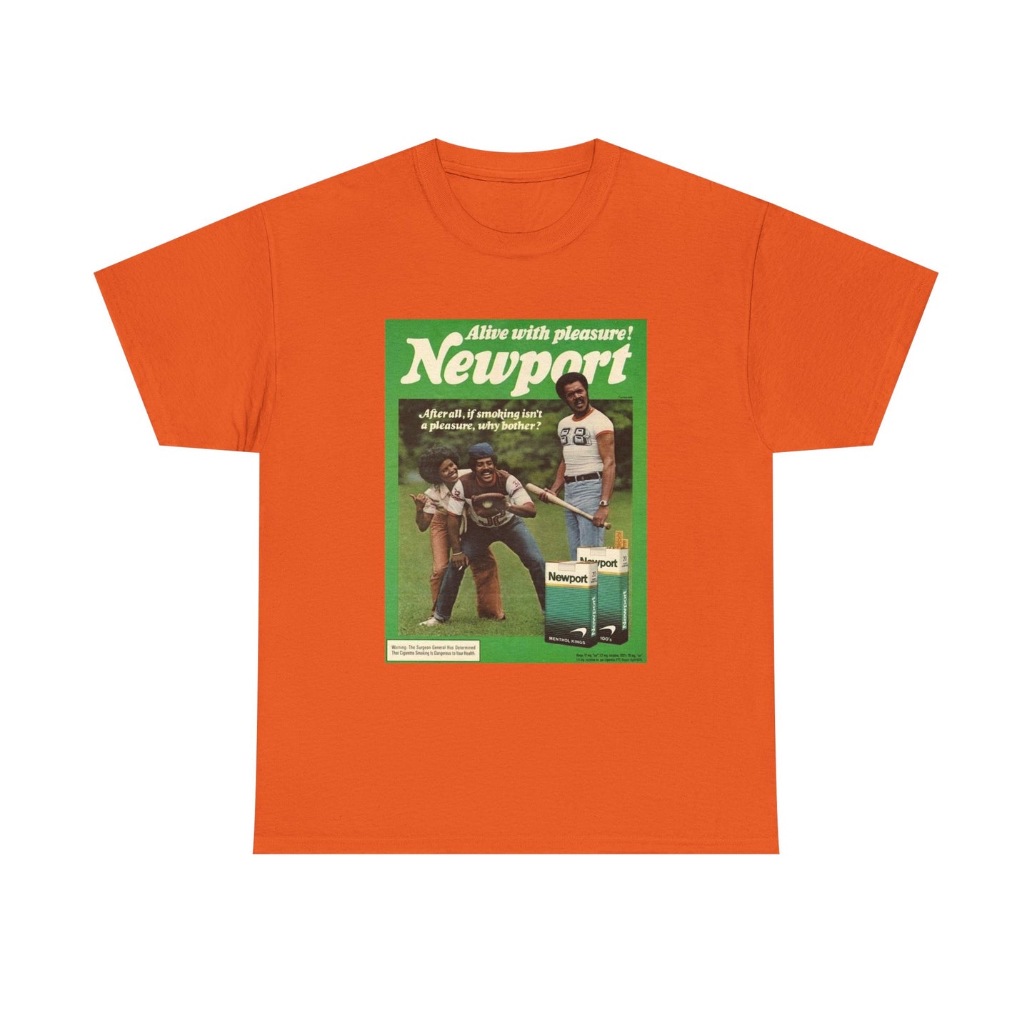 Newport T-shirt vintage cigarette menthol graphic Unisex Heavy Cotton Tee