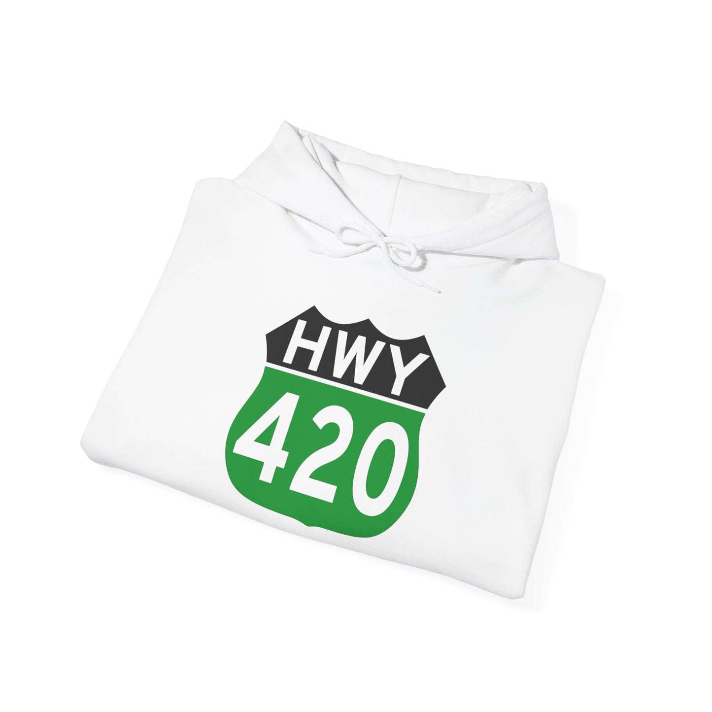 Highway 420 Weed Graphic Hoodie Unisex Heavy Blend™ Hooded Sweatshirt
