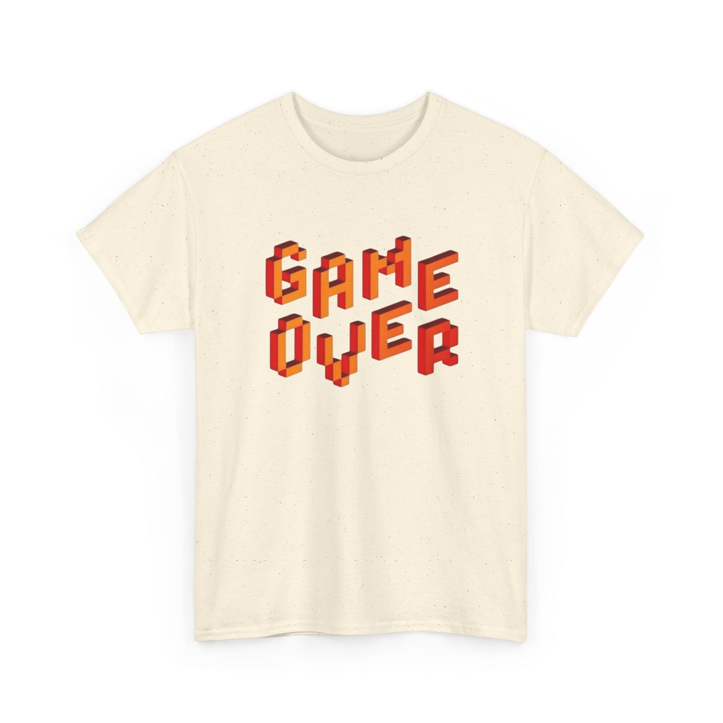 Game Over Retro Gaming Graphic T Shirt NEW GIFT Unisex Heavy Cotton Tee