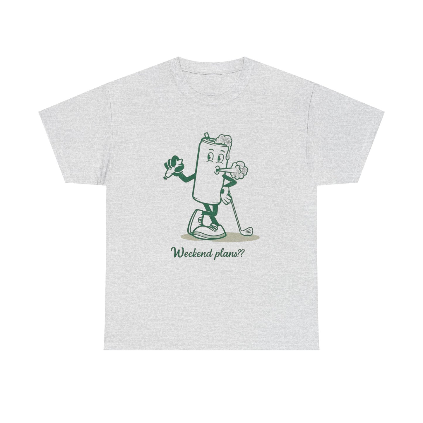 Weekend Plans Beers Weed And Golf Graphic T Shirt NEW Adult Unisex Heavy Cotton