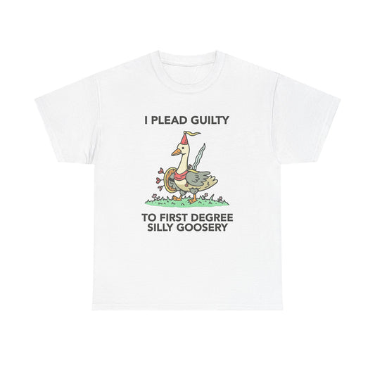 First Degree Silly Goosery Funny Graphic T Shirt NEW ADULT TEE VINTAGE