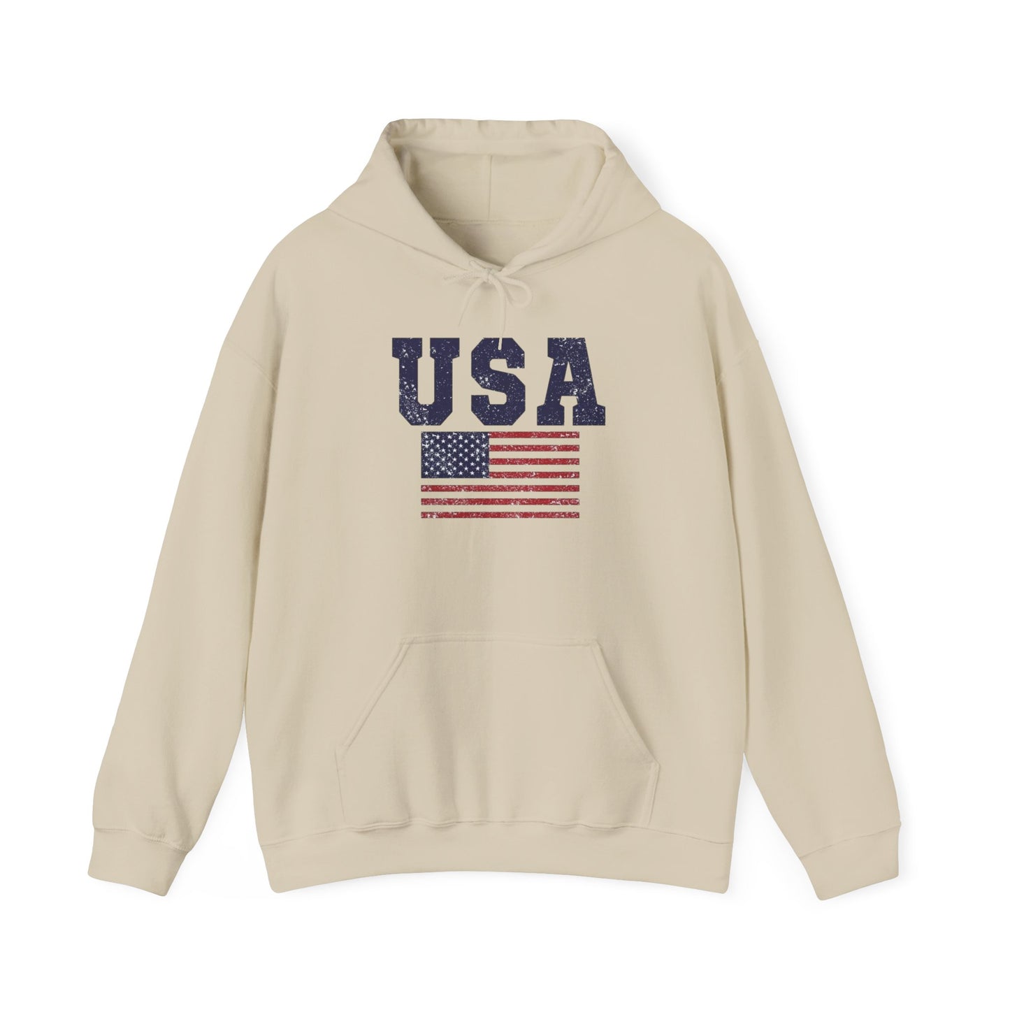 USA American Flag NEW COLORS Graphic Hoodie Unisex Heavy Blend Hooded Sweatshirt