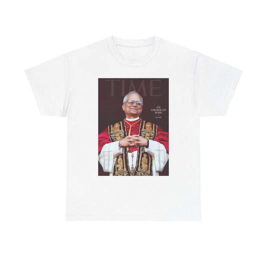 Pope Leo Graphic T Shirt NEW FAST Shipping Unisex Heavy Cotton Tee