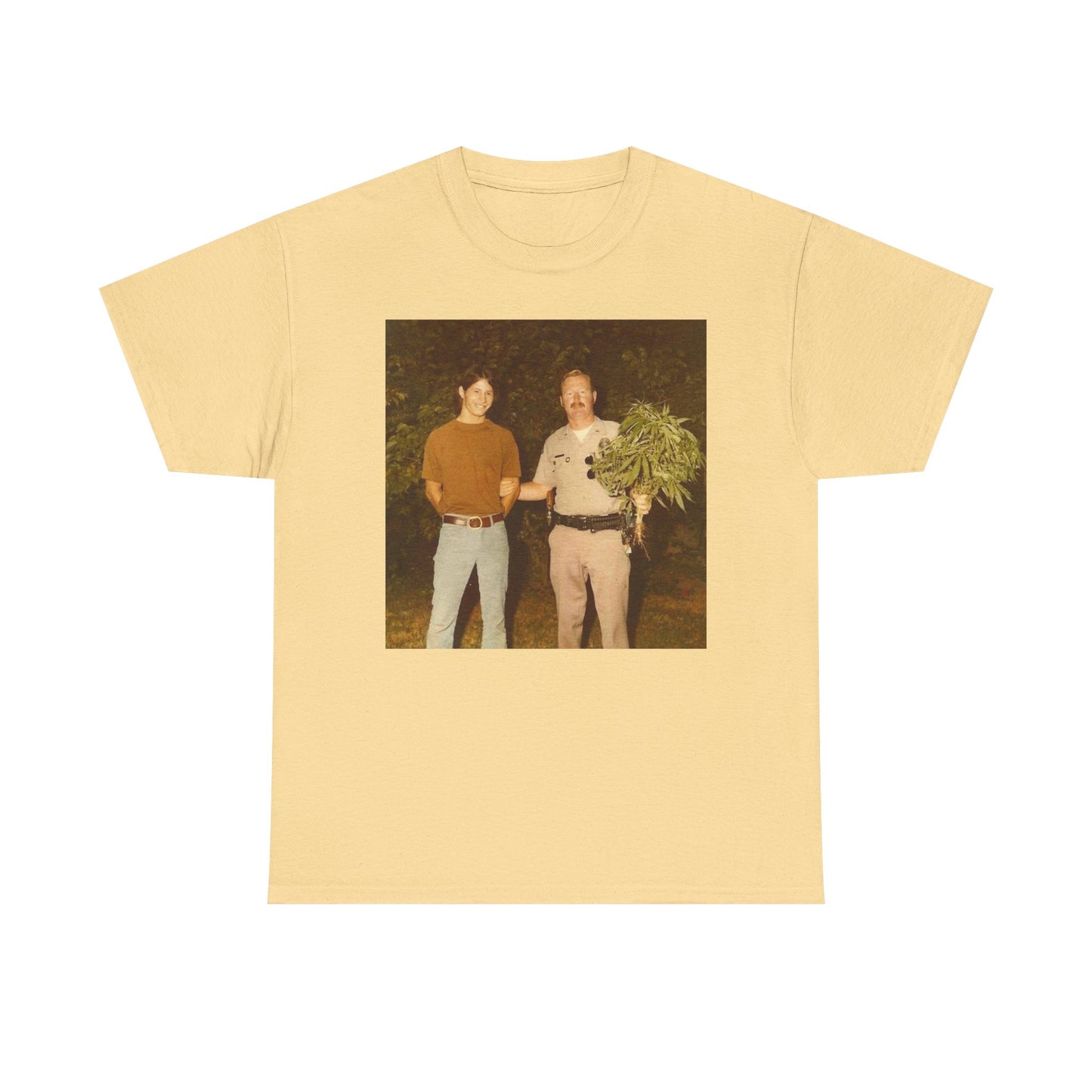 Hilarious T Shirt Funny Vintage Weed Bust 70s Comedy Happy Unisex Heavy Cotton