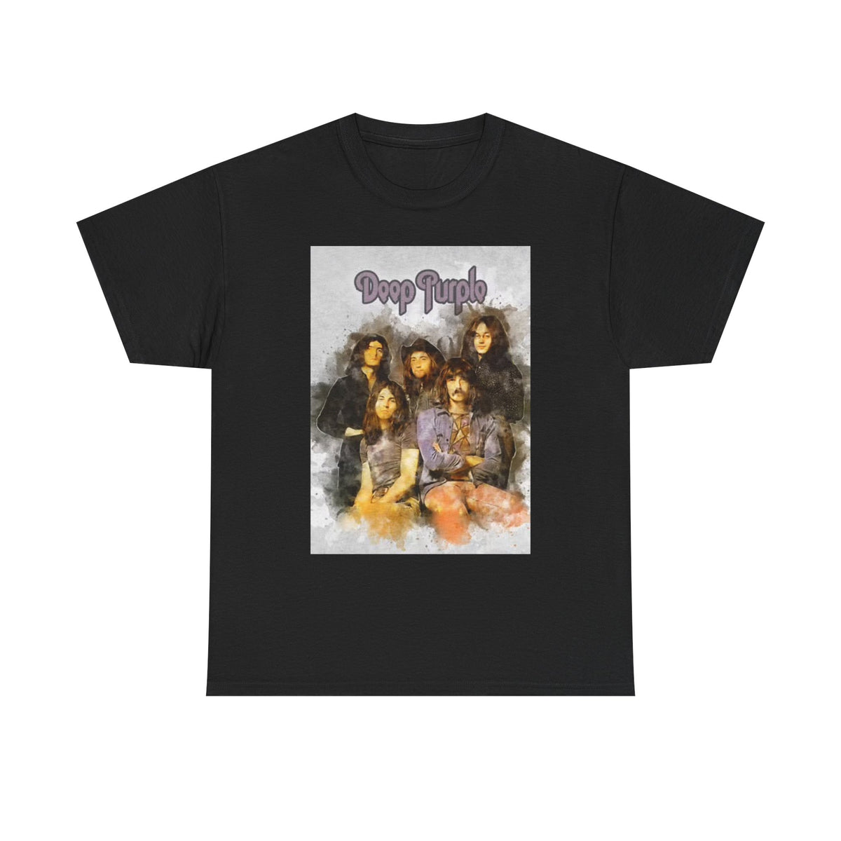 Deep Purple Graphic T Shirt Vintage Rock Merch 70s Unisex Heavy Cotton Tee