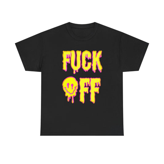 F Off Trippy Graphic T Shirt Adult NEW