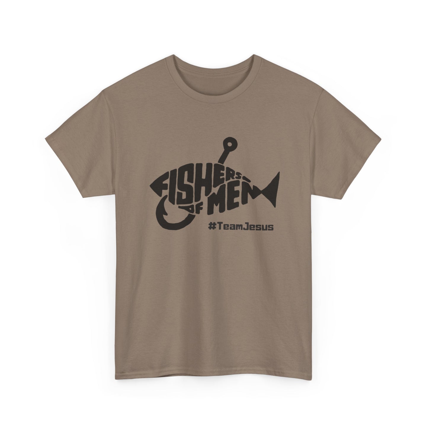 Fisherman Team Jesus Fish Graphic T Shirt NEW GIFT Unisex Heavy Cotton Tee