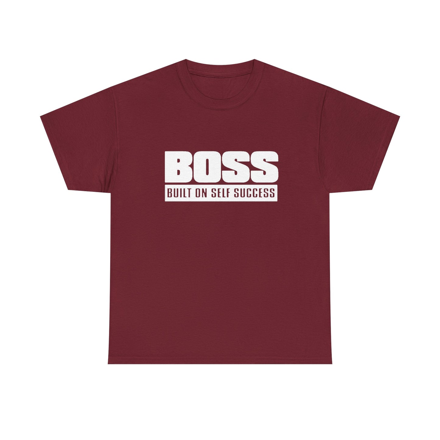 Boss Built On Self Success Graphic T Shirt NEW Adult Regular Sizing Tee
