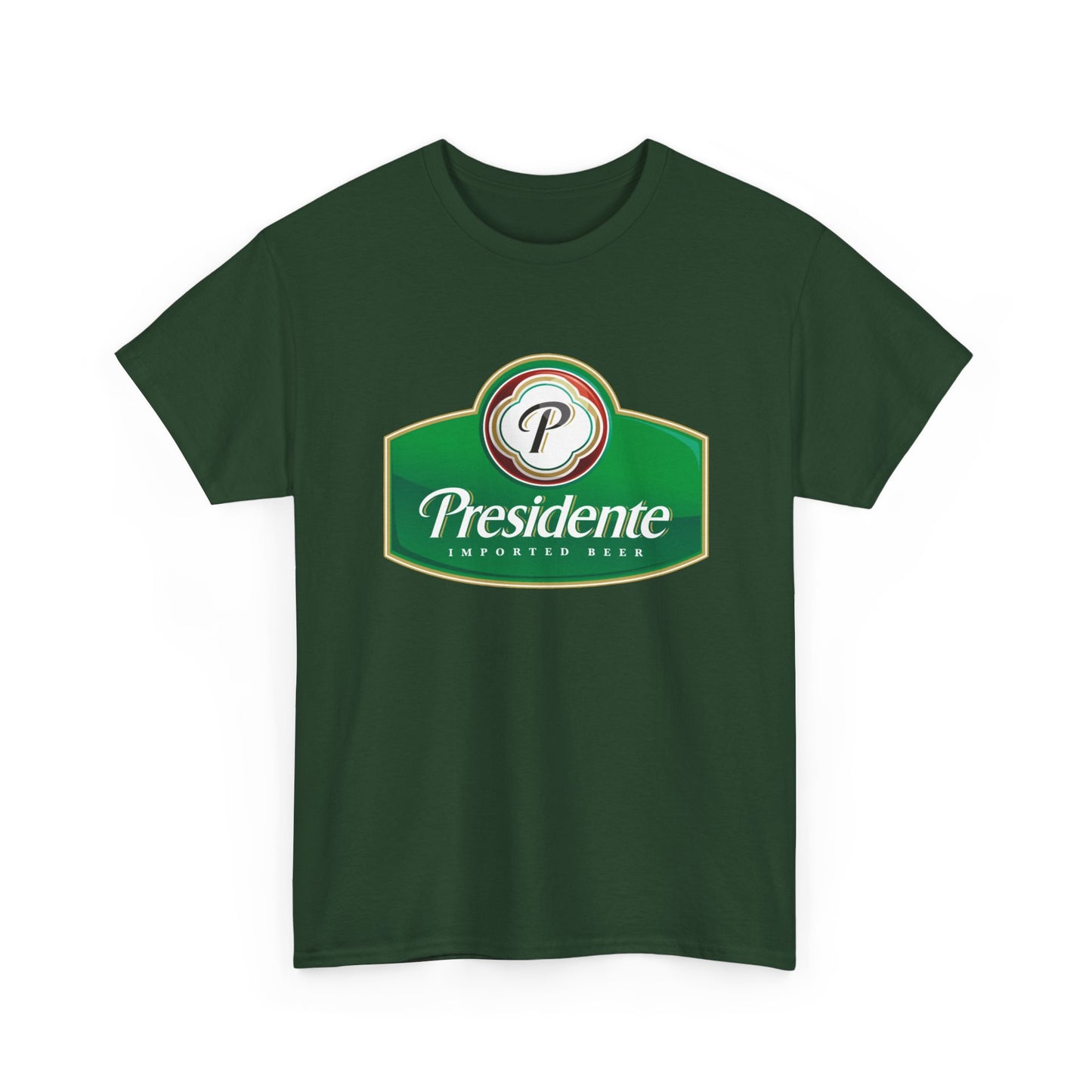 Presidente Beer Logo Shirt Retro Poster Unisex Heavy Cotton Tee