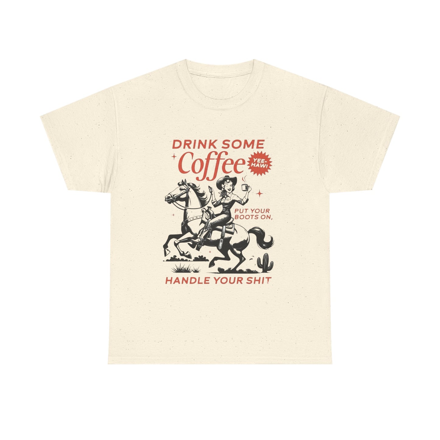 Drink Some Coffee Funny Graphic T Shirt NEW ADULT TEE VINTAGE