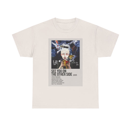 Korn Graphic T Shirt Retro Album Poster Unisex Heavy Cotton Tee