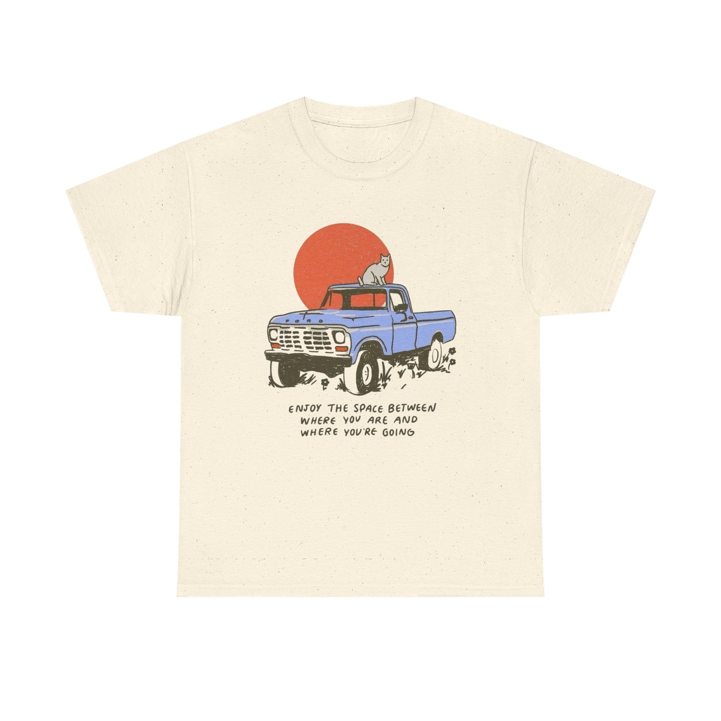 Enjoy The Space Between Graphic T Shirt NEW ADULT Unisex Heavy Cotton Tee