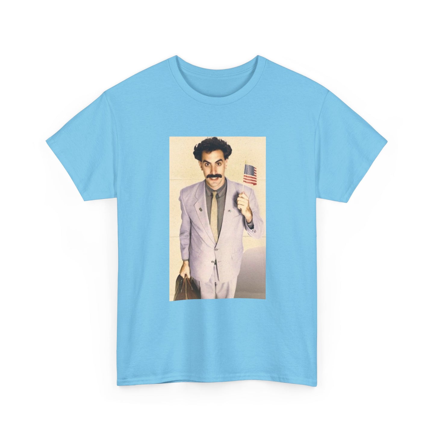 Borat Comes to America Tshirt Funny Comedy Movie Unisex Heavy Cotton Tee