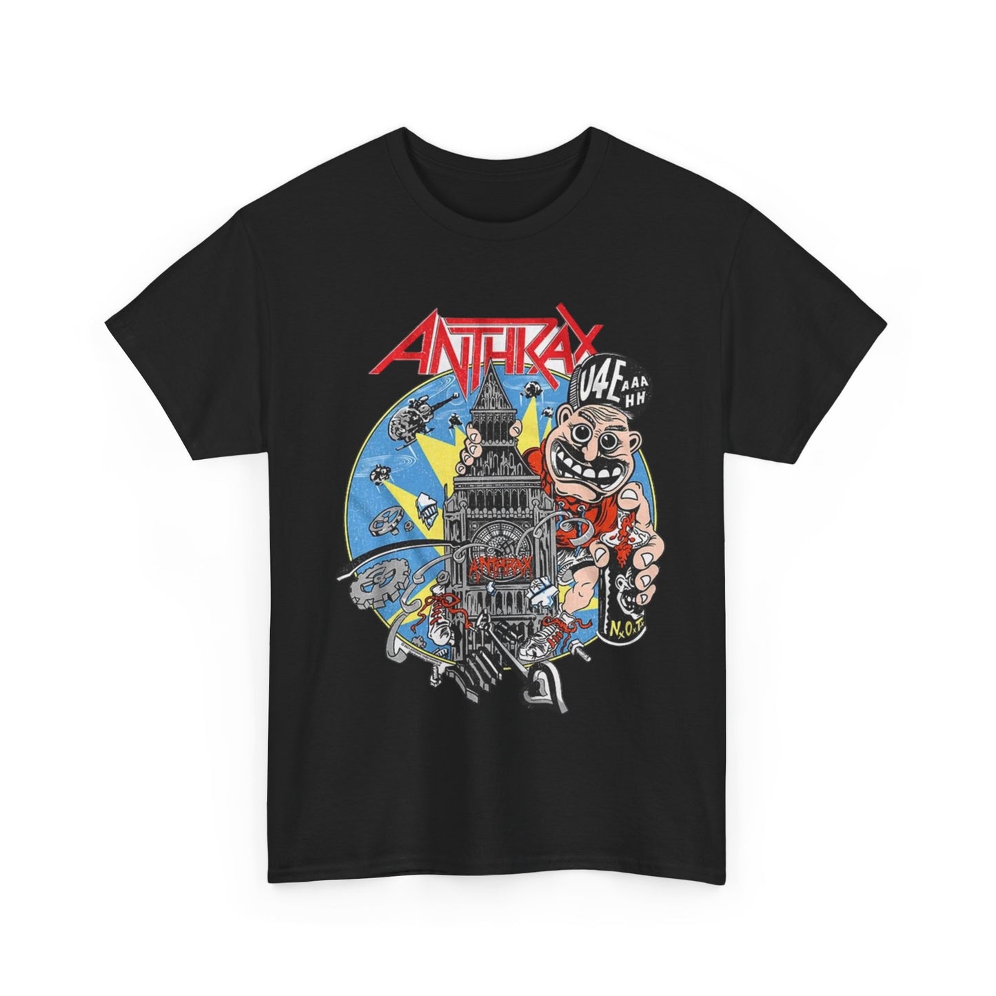 Anthrax Tshirt Punk Band metal vintage graphic art skate Unisex Heavy Cotton Tee