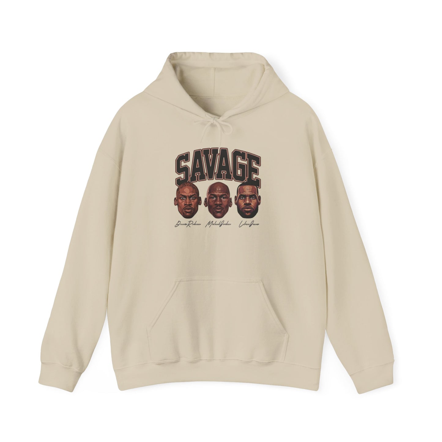 Savage Basketball Retro Graphic Hoodie Unisex Heavy Blend™ Hooded Sweatshirt