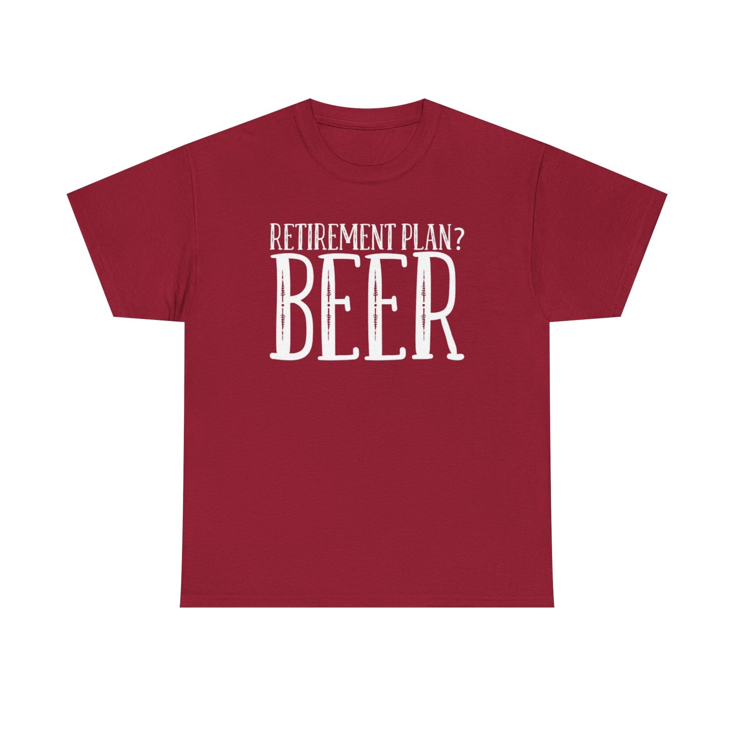 Retirement Plan Beer T Shirt Funny Graphic Cold Beer Retro Jokes Unisex