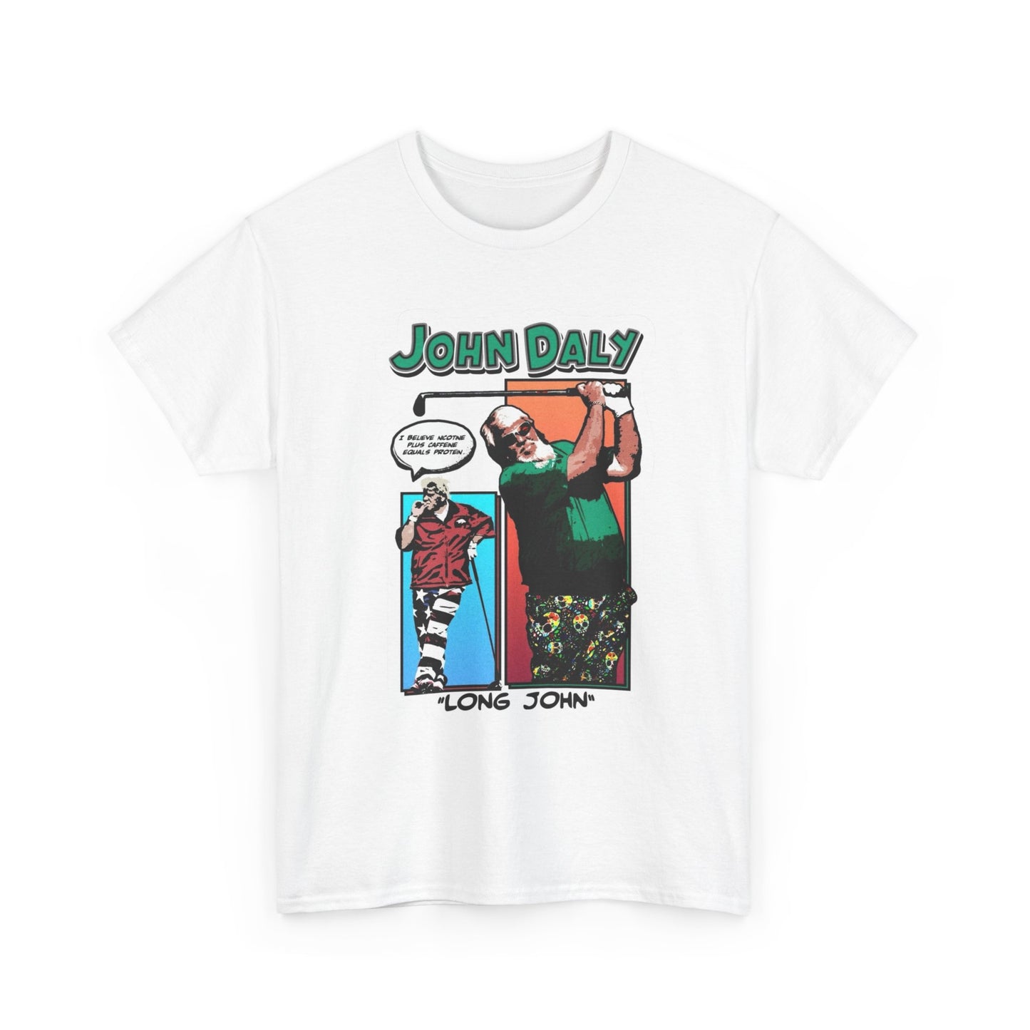 John Daly Graphic T Shirt Funny Golfing Retro T Shirt Unisex Heavy Cotton Tee