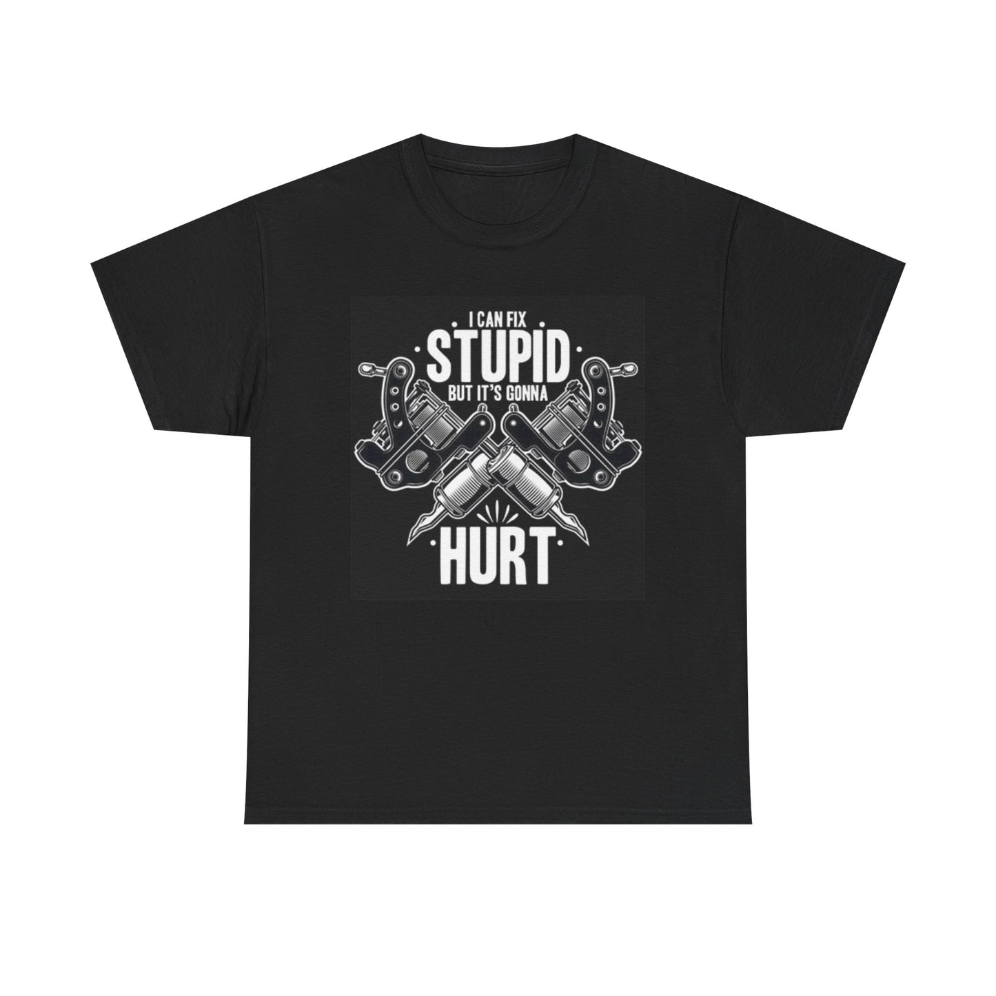 Stupid Tattoos Graphic T Shirt Funny Tattoo Shop Vintage Unisex Heavy Cotton Tee