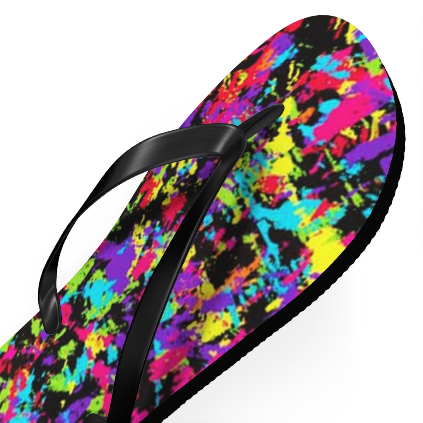 90s Retro Paint Flip Flops, Sandals Slides, Summer Footwear, Brand New