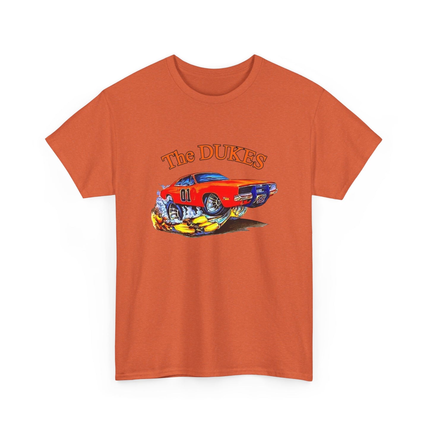 The Dukes Charger Hazzard County Vintage Graphic T Shirt Unisex Heavy Cotton Tee