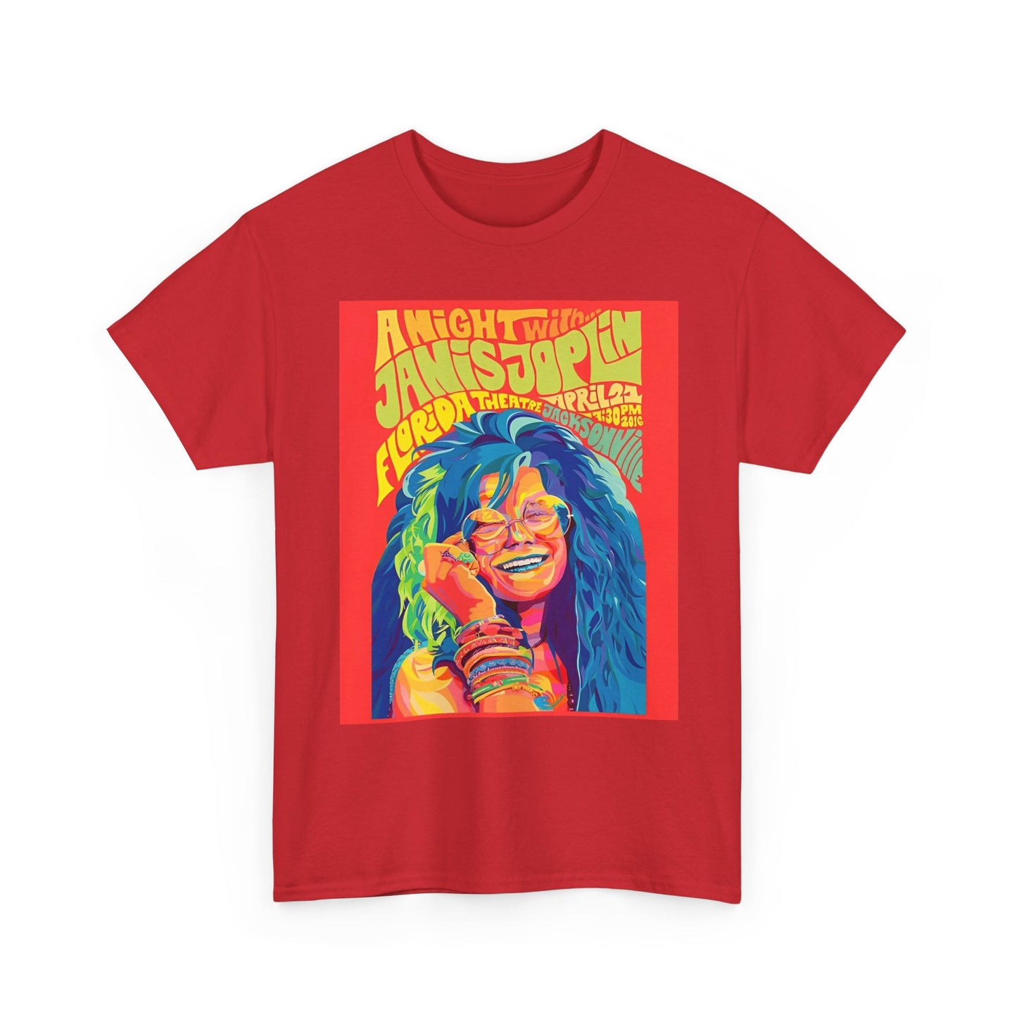 Janis Joplin Poster T Shirt BRAND NEW Apparel Unisex Graphic Tee USA