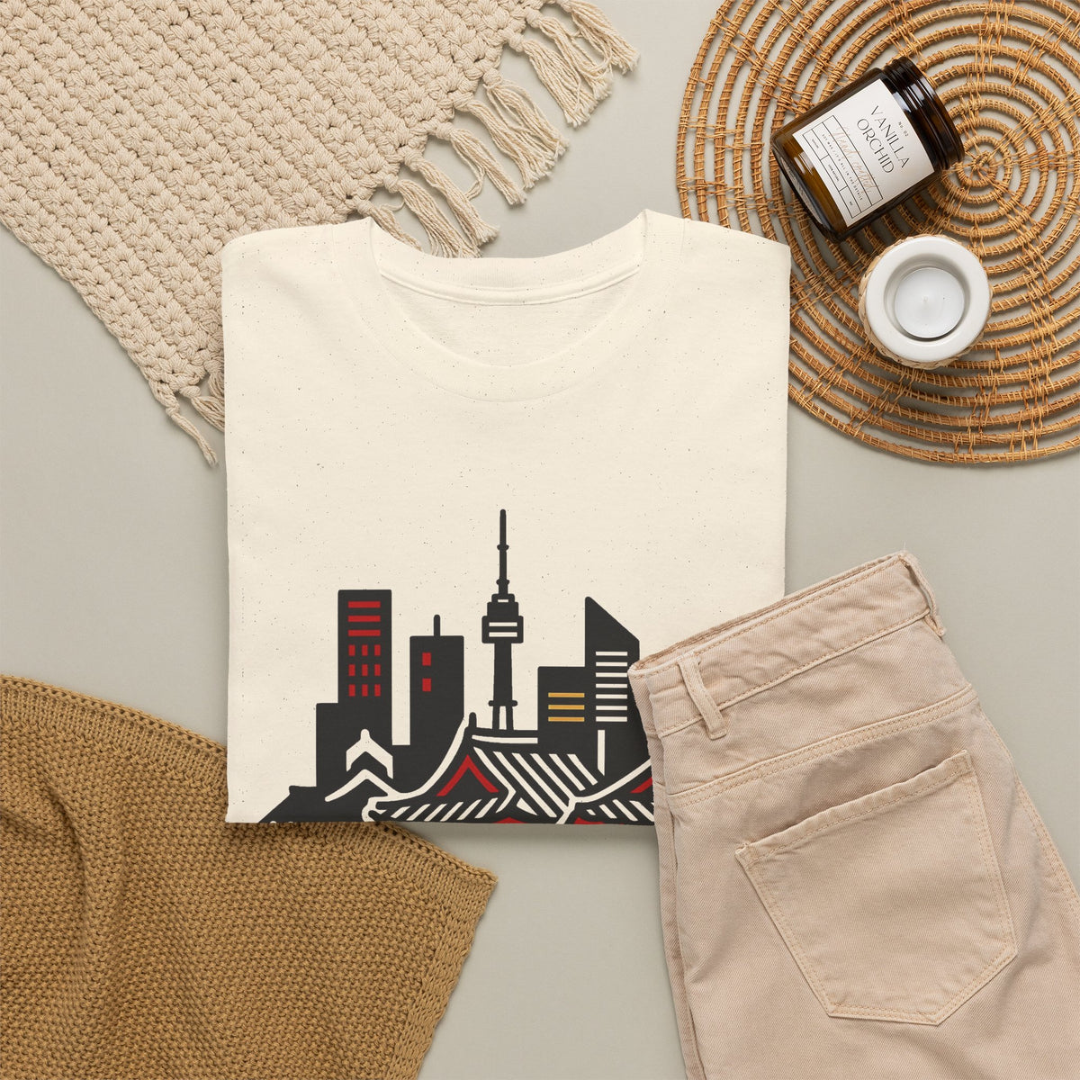 Seoul South Korea Graphic T Shirt Men's Heavy Cotton Tee