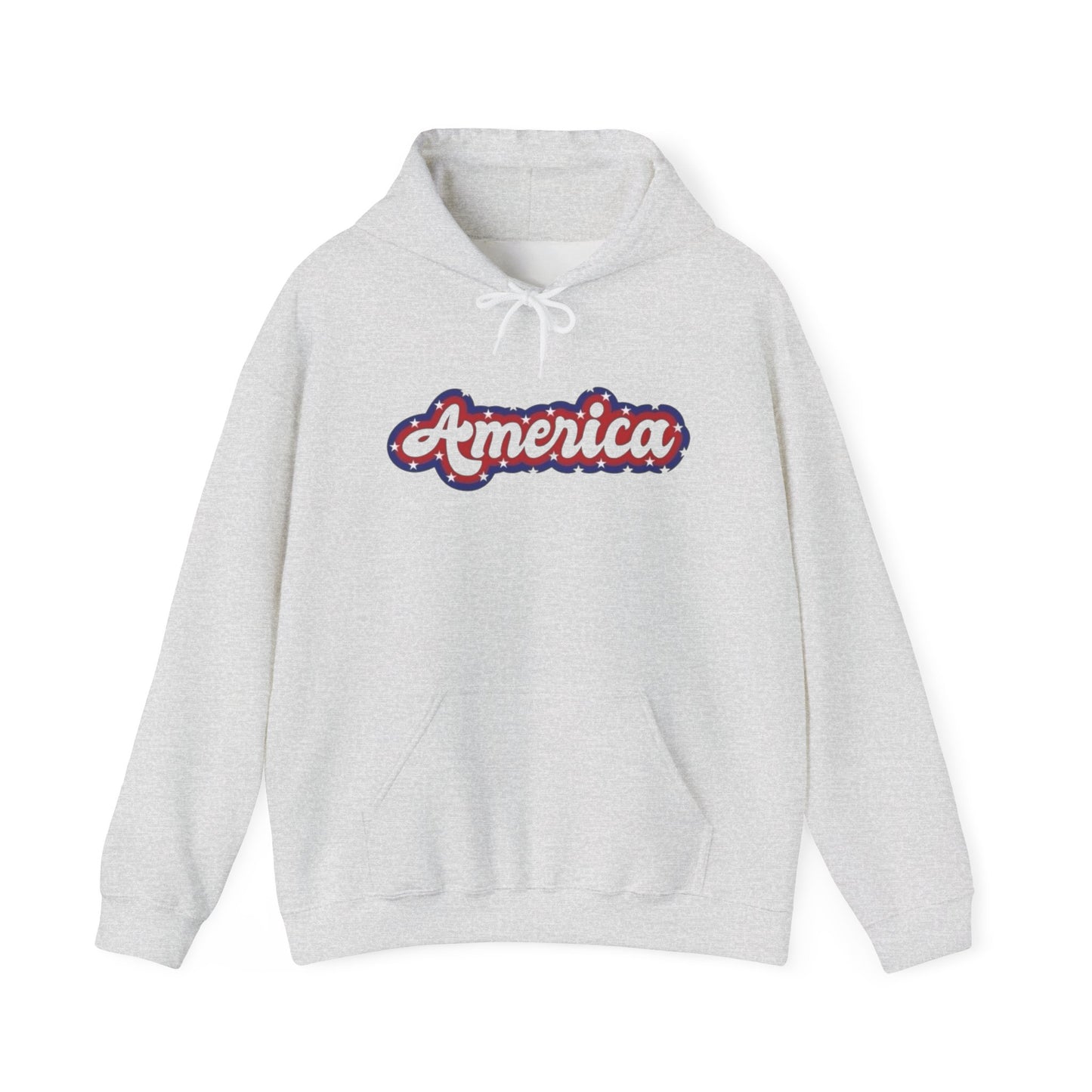America Flag Retro USA Graphic Hoodie Unisex Heavy Blend™ Hooded Sweatshirt