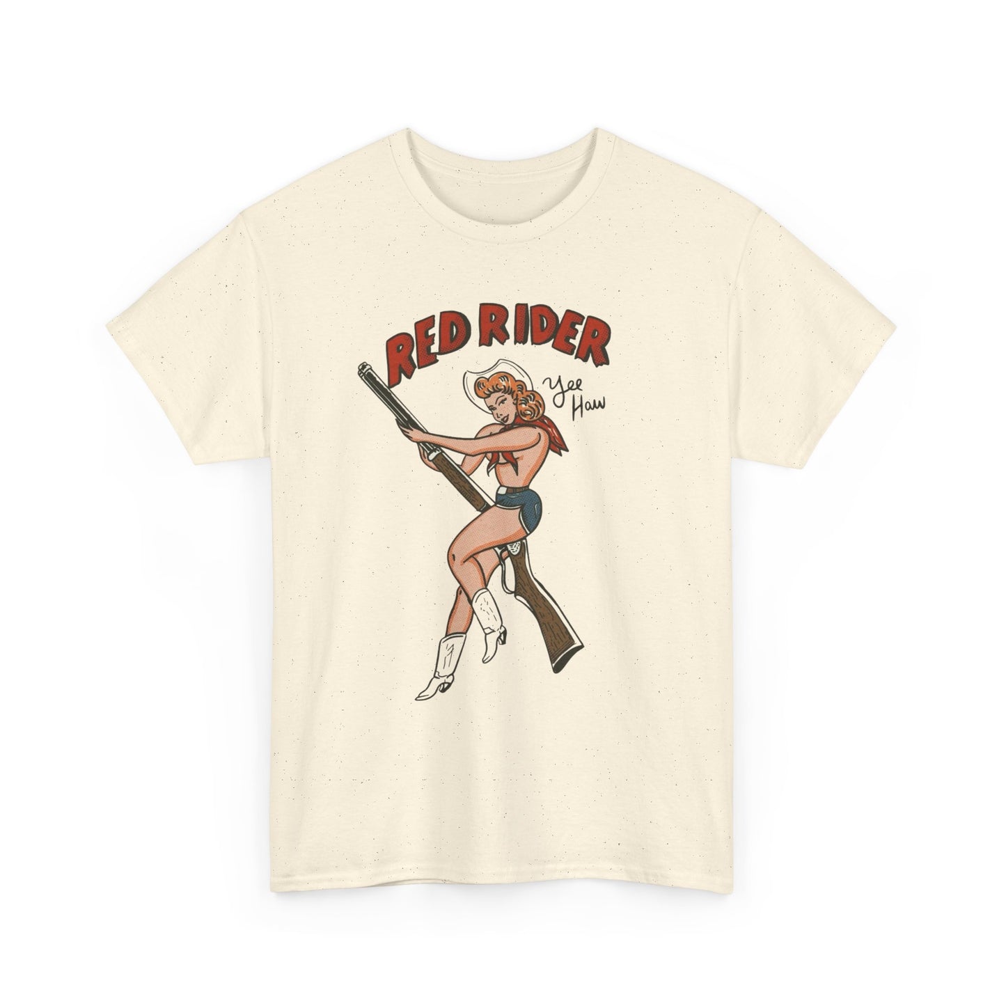 Red Rider Yee Haw Graphic T Shirt NEW ADULT TEE VINTAGE