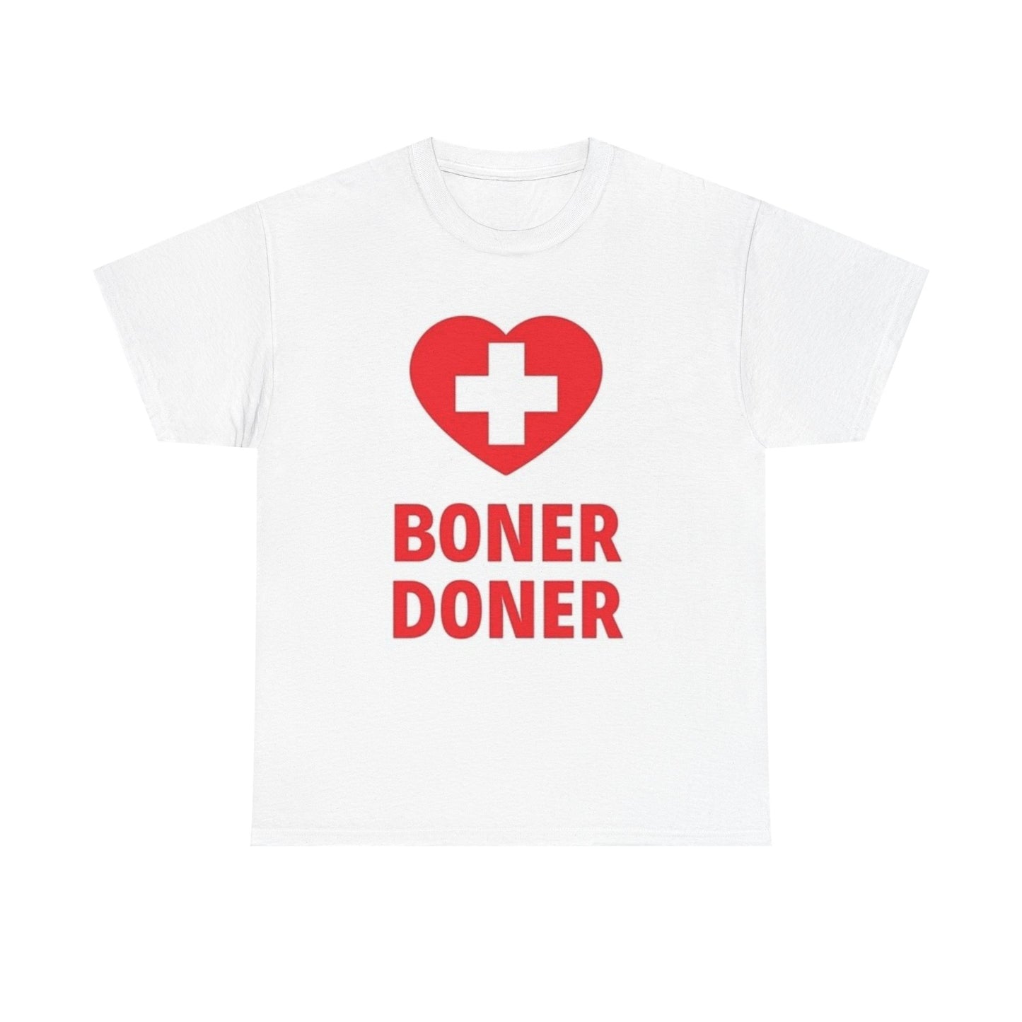 Boner Doner Graphic T Shirt Funny Gift Hilarious Unisex Heavy Cotton Tee