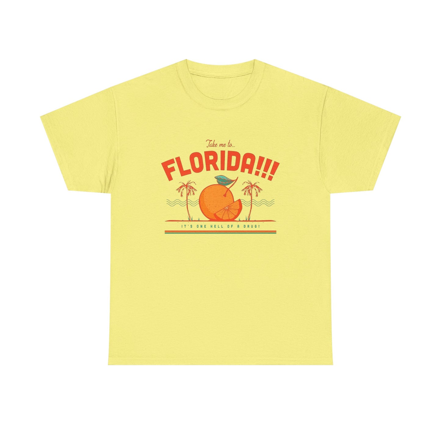 Take Me To Florida Funny Graphic T Shirt NEW Unisex Heavy Cotton Tee