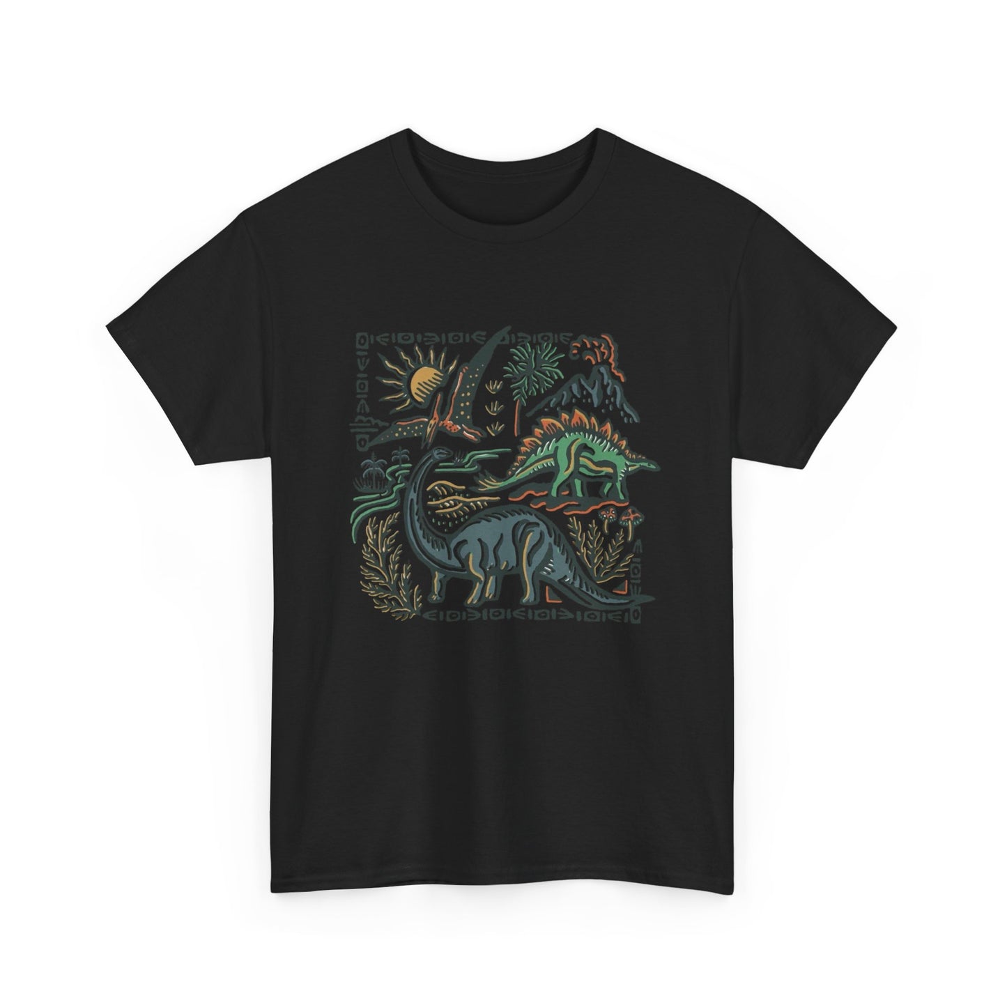 Retro Dinosaur Graphic T Shirt NEW ADULT Heavy Cotton Tee