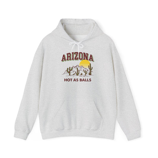 Arizona Hot As Balls Graphic Hoodie ADULT Unisex Heavy Blend™ Hooded Sweatshirt