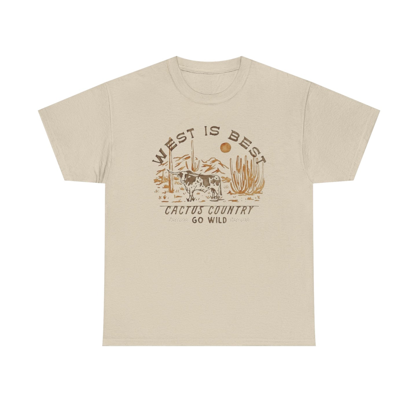 West Is The Best Country Graphic T Shirt Unisex Heavy Cotton Tee
