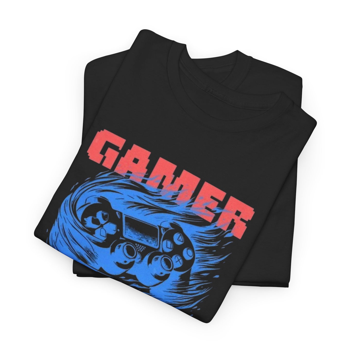 A Gamer Never Gives Up Graphic T Shirt Heavy Cotton Tee NEW ADULT UNISEX