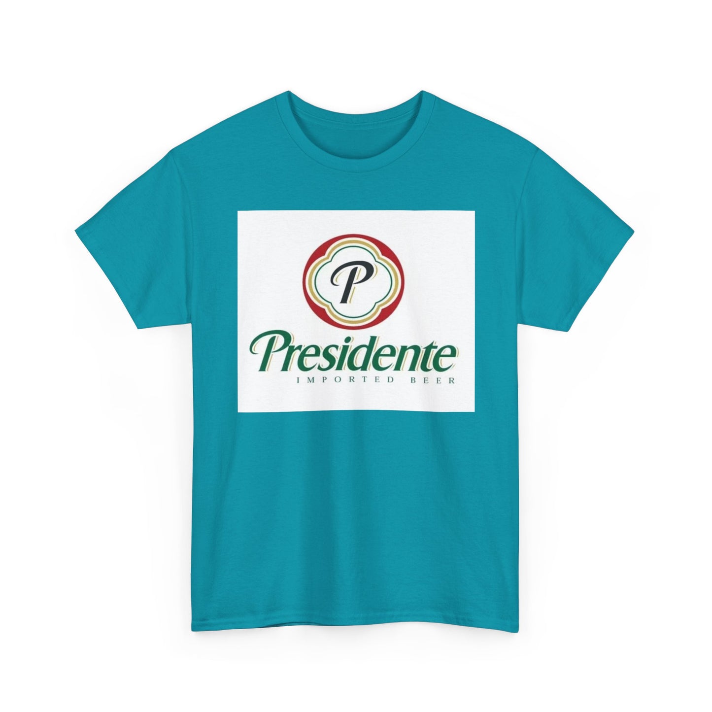 Presidente Dominican Beer Logo Shirt Retro Summer Unisex Heavy Cotton Tee