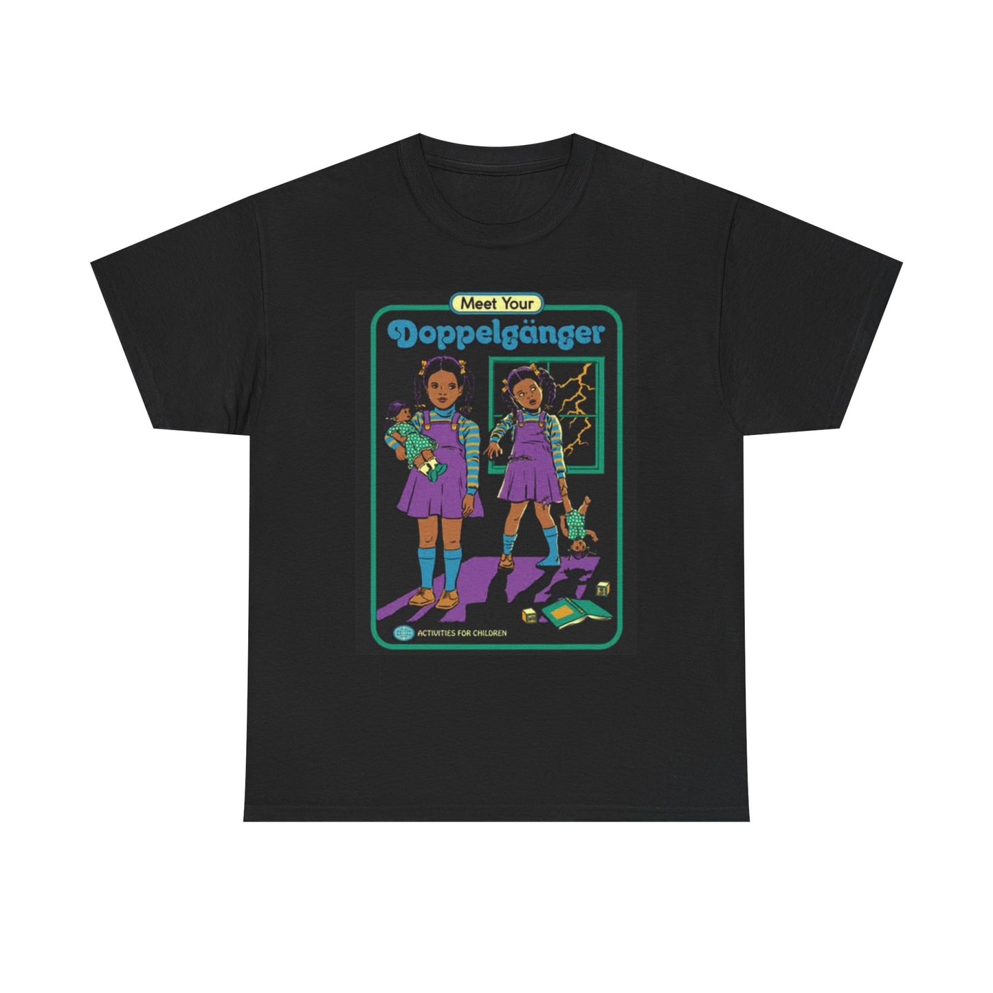 Meet Your Doppelganger Graphic T Shirt Funny Vintage Unisex Heavy Cotton Tee