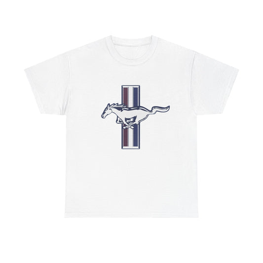 Mustang Muscle Car Graphic T Shirt Vintage Ford Unisex Heavy Cotton Tee