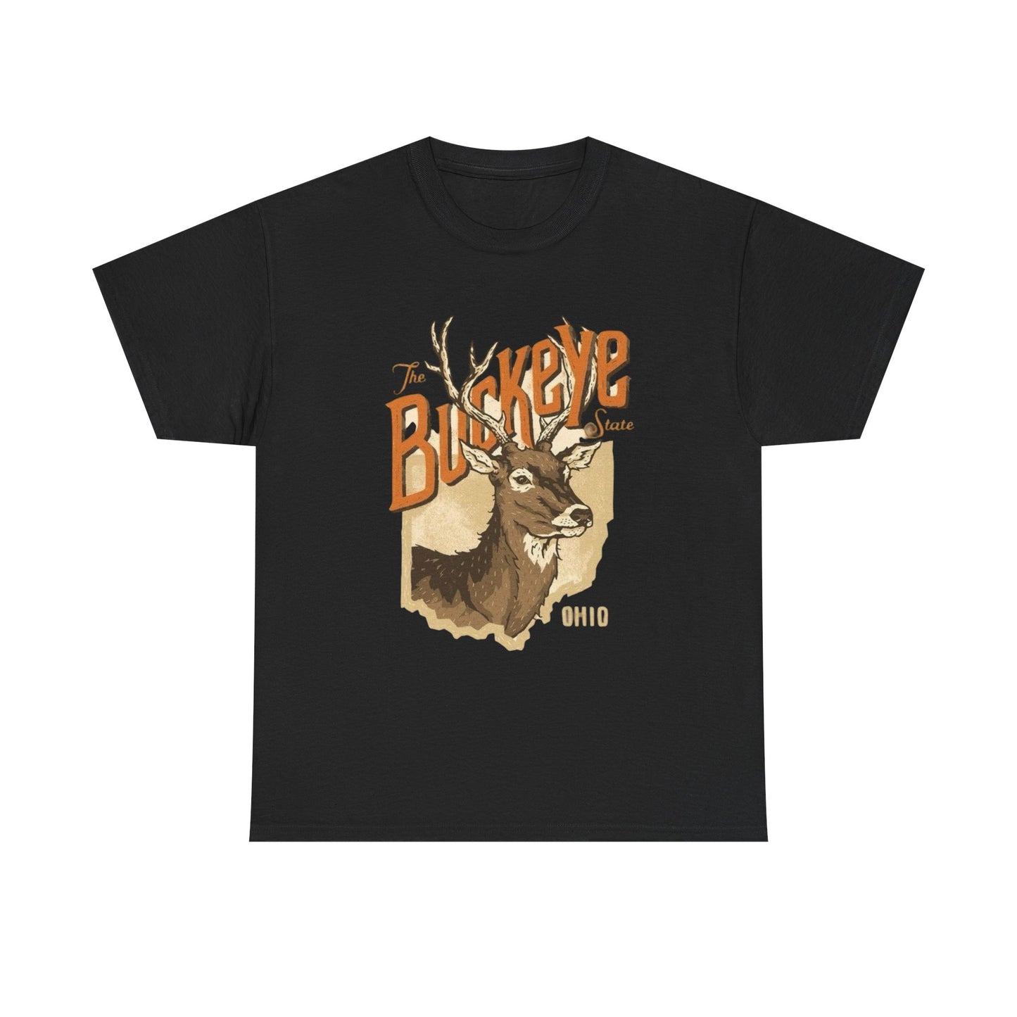 Ohio The Buckeye State Graphic T Shirt Unisex Heavy Cotton Tee