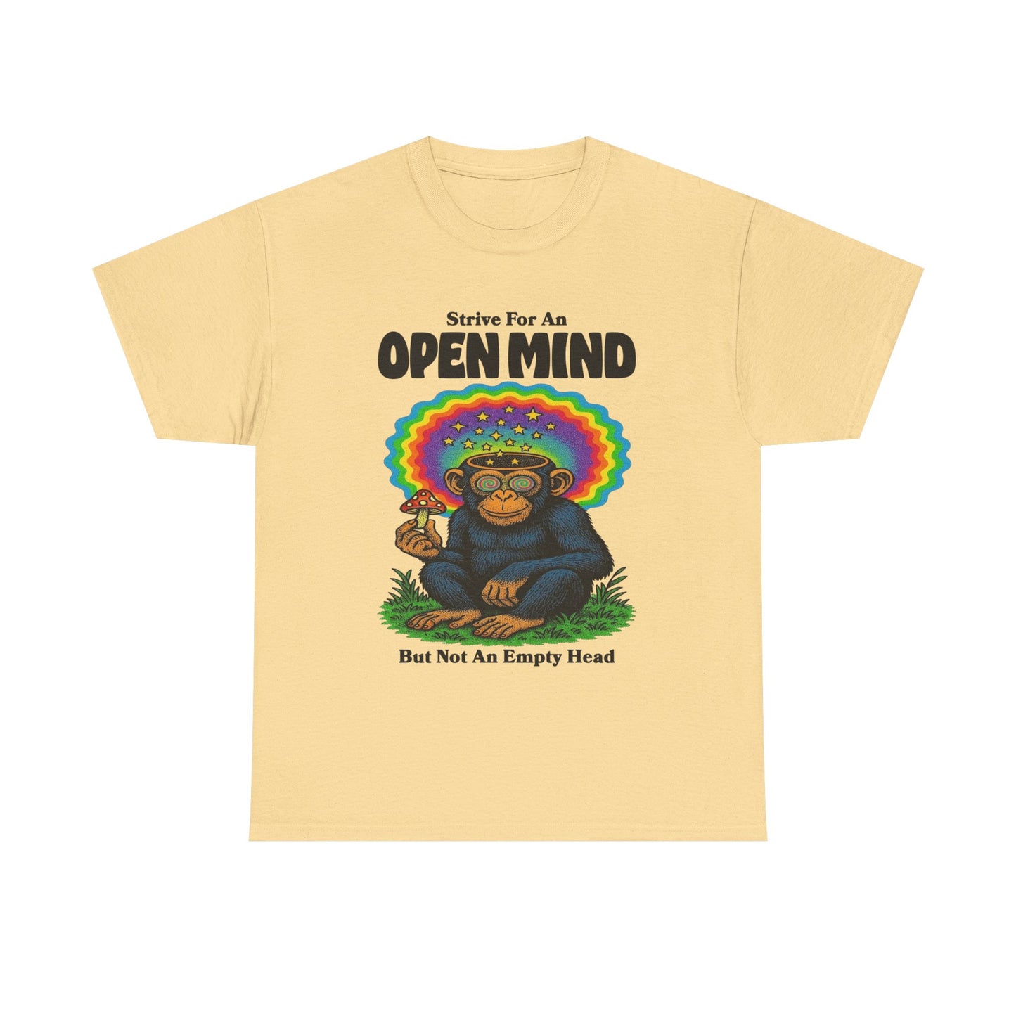 Strive For An Open Mind Graphic T-Shirt Unisex Heavy Cotton Tee Gift