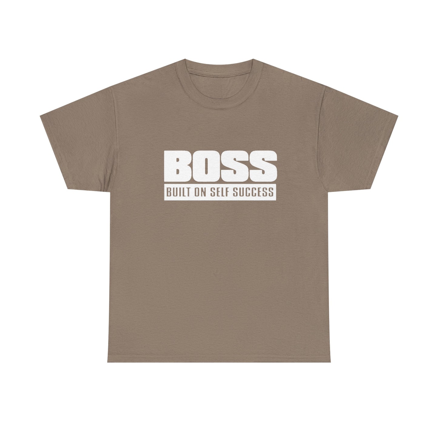 Boss Built On Self Success Graphic T Shirt NEW Adult Regular Sizing Tee