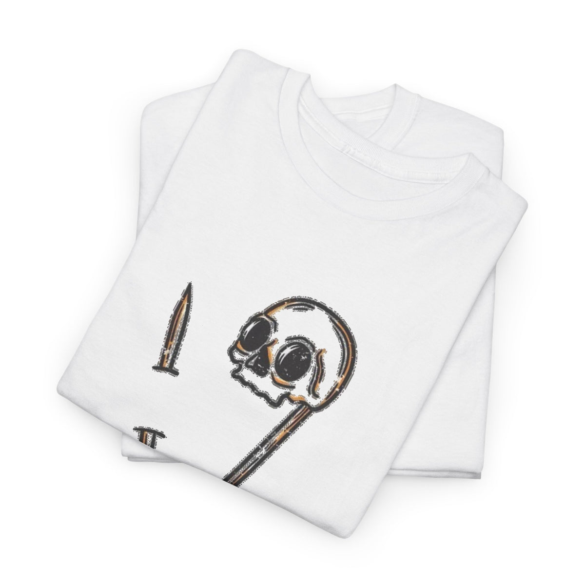 Skull and Safety Pin “Safe With Me” T-Shirt Men's Tee