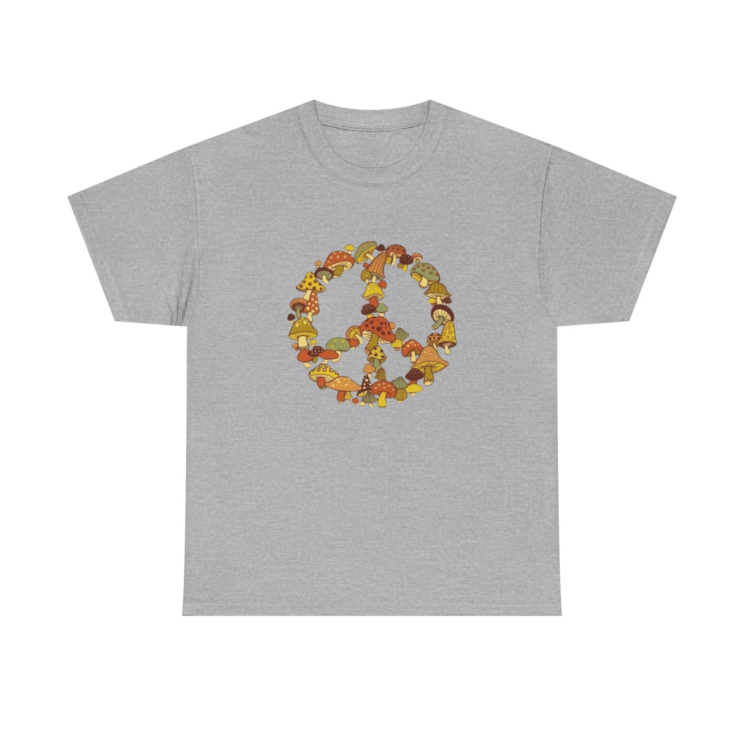 Mushrooms And Peace Graphic T Shirt NEW ADULT TEE