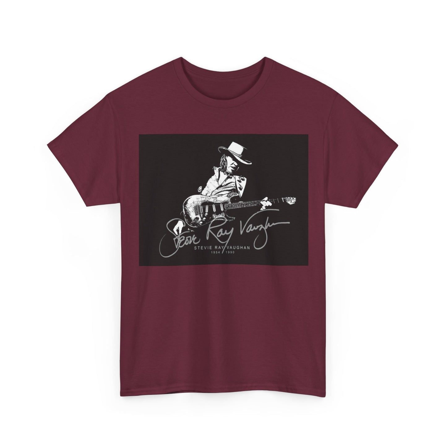 Stevie ray vaughn T-shirt Vintage retro rock album Unisex Heavy Cotton Tee