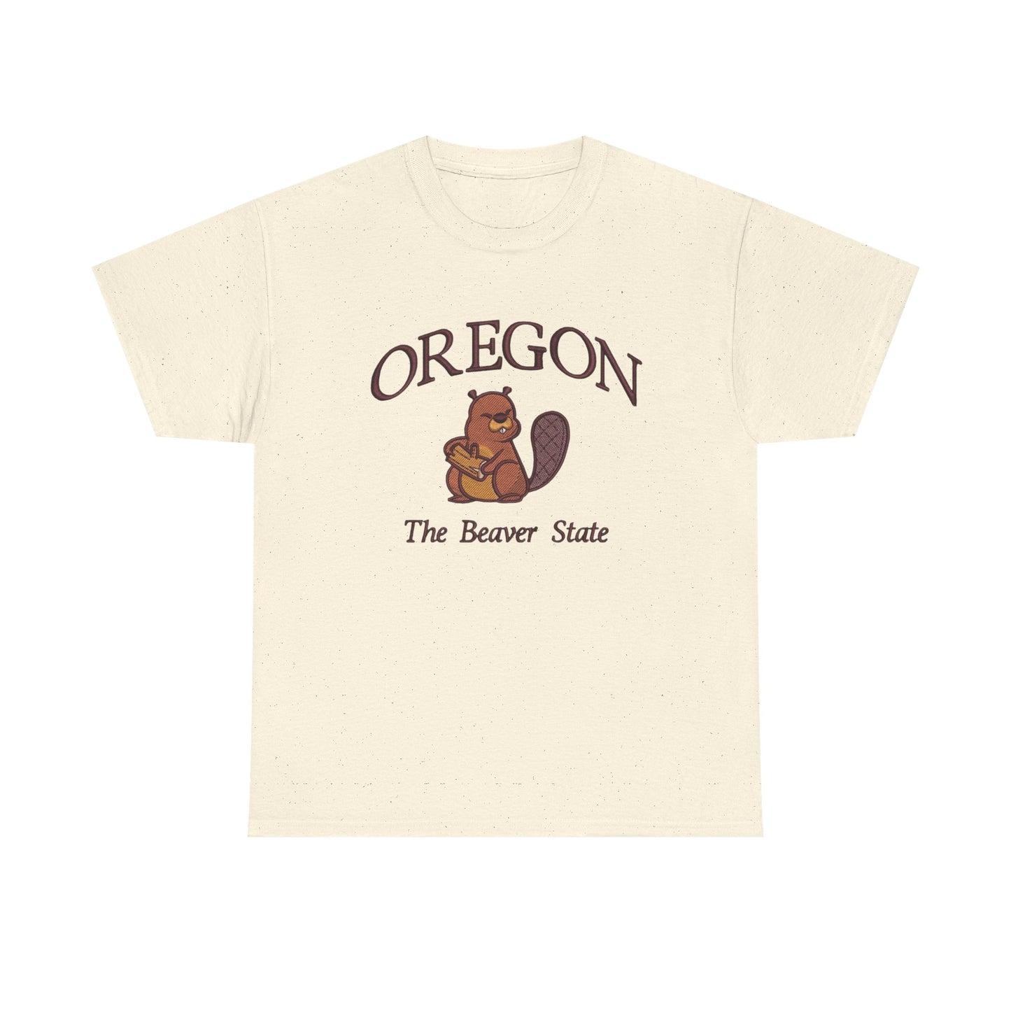 Oregon The Beaver State Graphic T Shirt NEW Unisex Heavy Cotton Tee