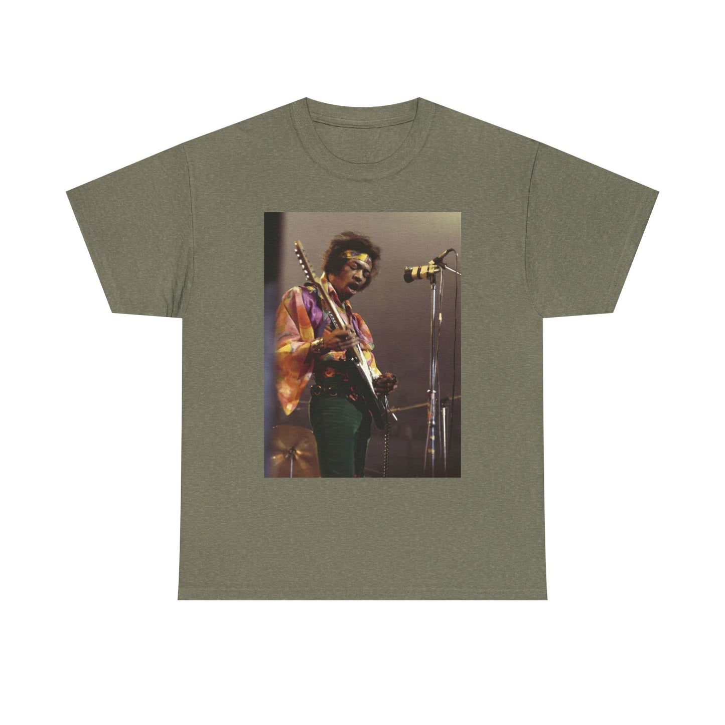 Jimi Hendrix Graphic T Shirt 70s Rock Retro Trippy Vintage Unisex Heavy Cotton