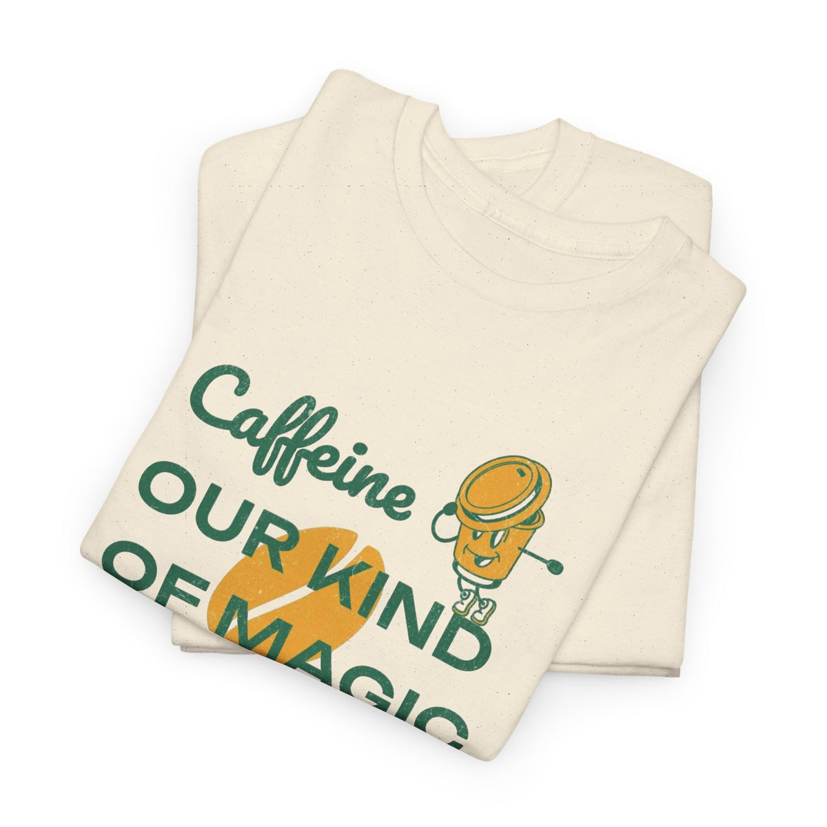 Caffeine Our Magic Potion Coffee Graphic T Shirt Men's Heavy Cotton Tee