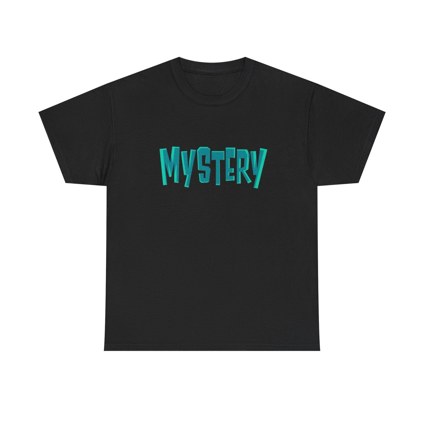 Mystery Vintage Logo Graphic T-Shirt Unisex Comfy Heavy Cotton Tee