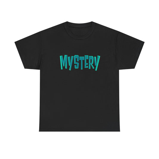 Mystery Vintage Logo Graphic T-Shirt Unisex Comfy Heavy Cotton Tee